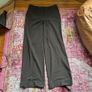 Chic Dark Brown Wide-Leg Pants